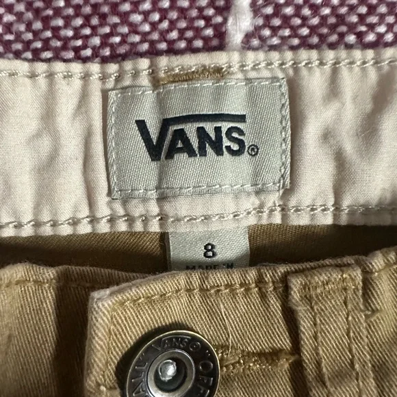 Vans Tan Jean Shorts Cut-Off Style - Picture 5 of 5